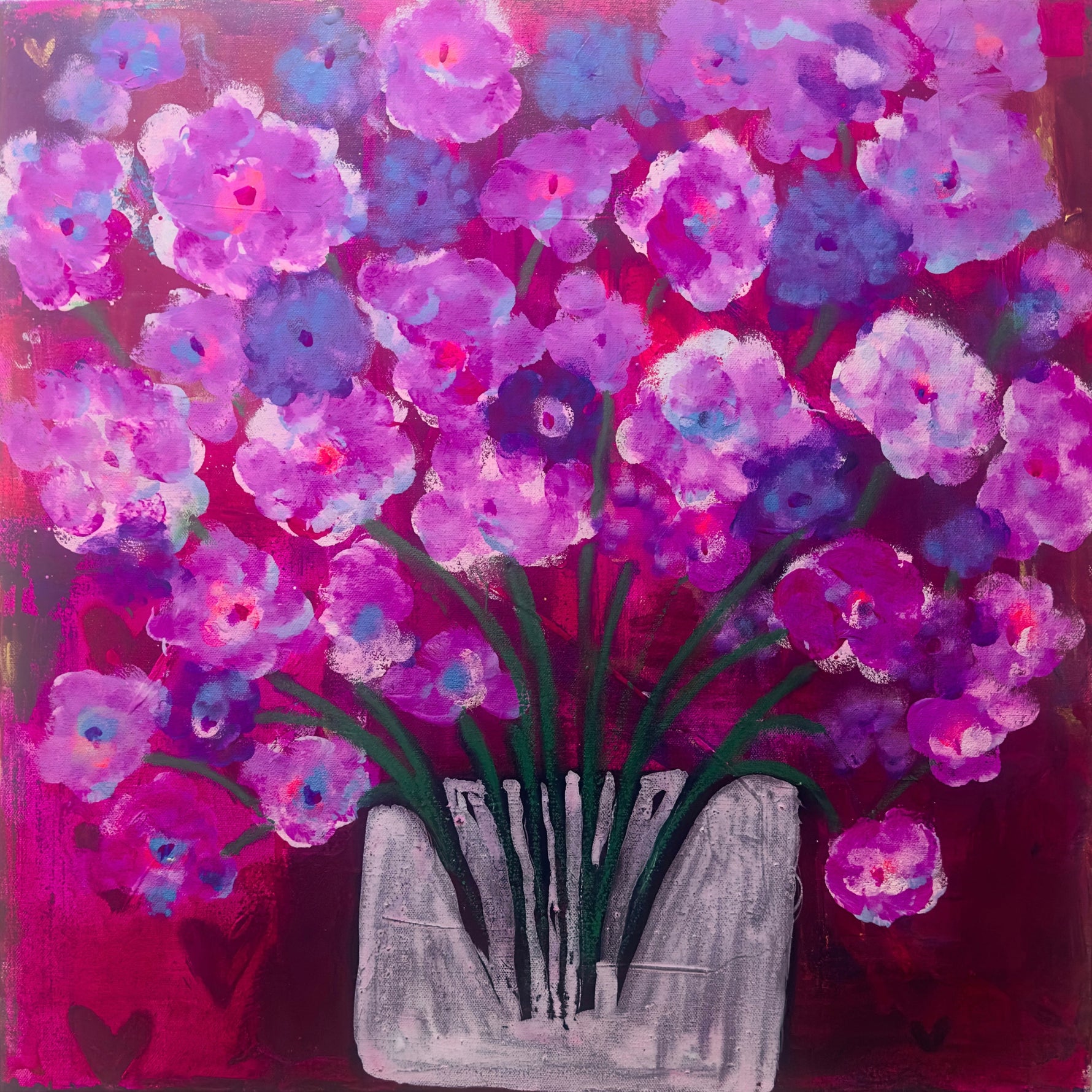 Colorful floral painting 
